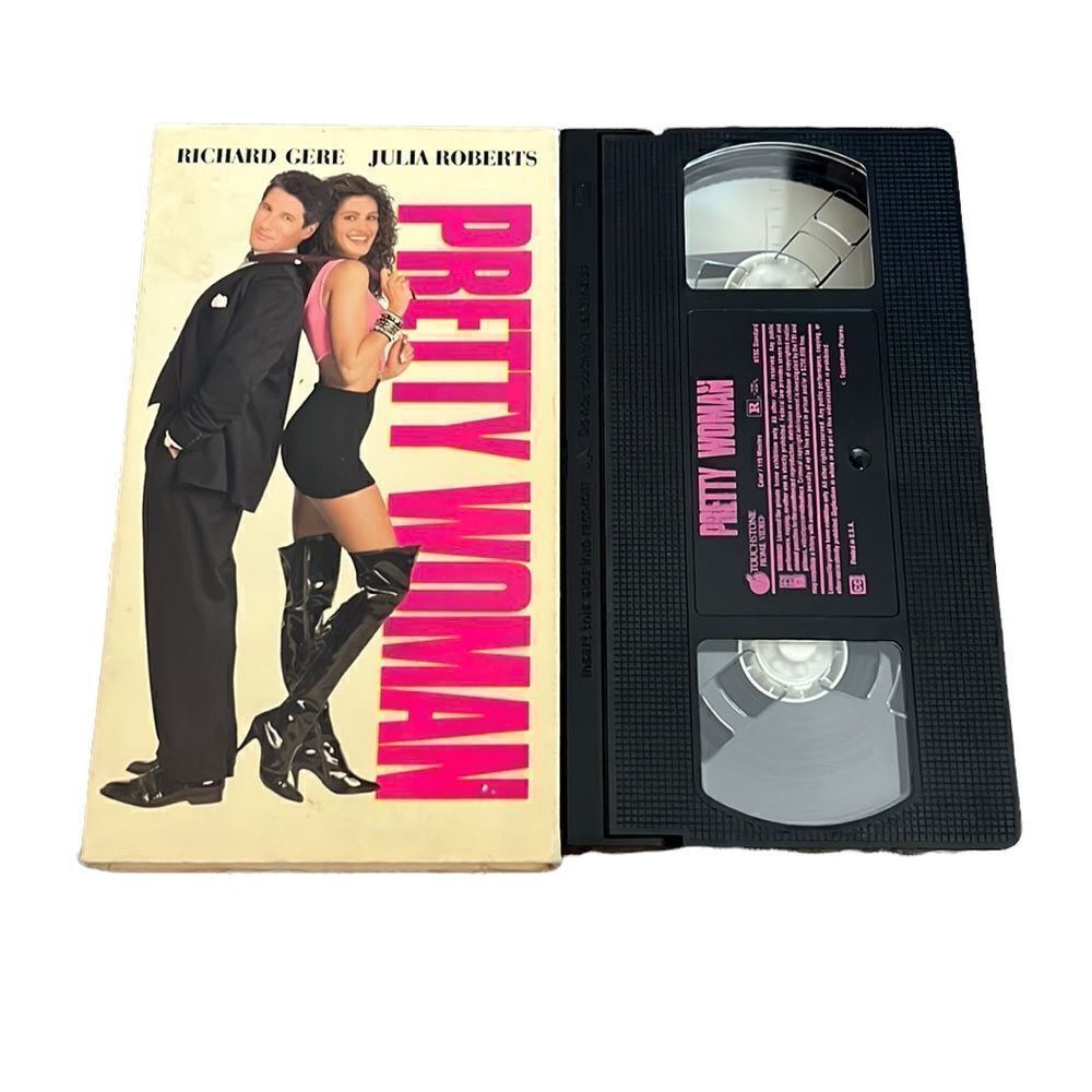 Pretty Woman VHS Video Tape Case 1990 Julia Roberts Richard Gere Romantic Comedy